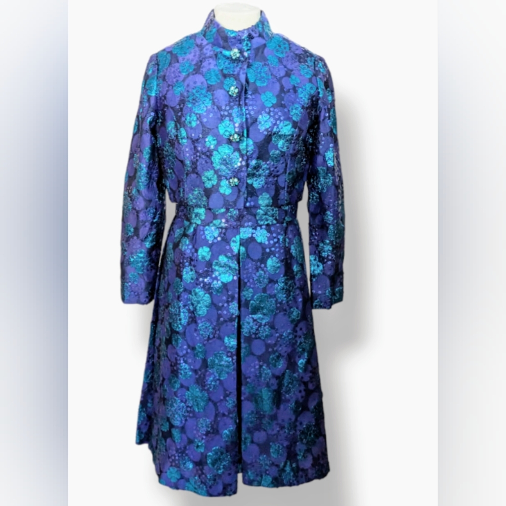 🔥Vintage Oscar de la Renta Brocade evening dress